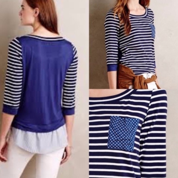 Anthropologie Tops - Anthropologie Antibes Little Yellow Button Top